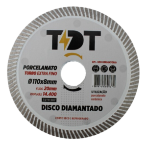 Disco de Porcelanato Turbo Extra Fino